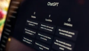 a close up of a computer screen with ChatGPT on it. Photo by Emiliano Vittoriosi on Unsplash.