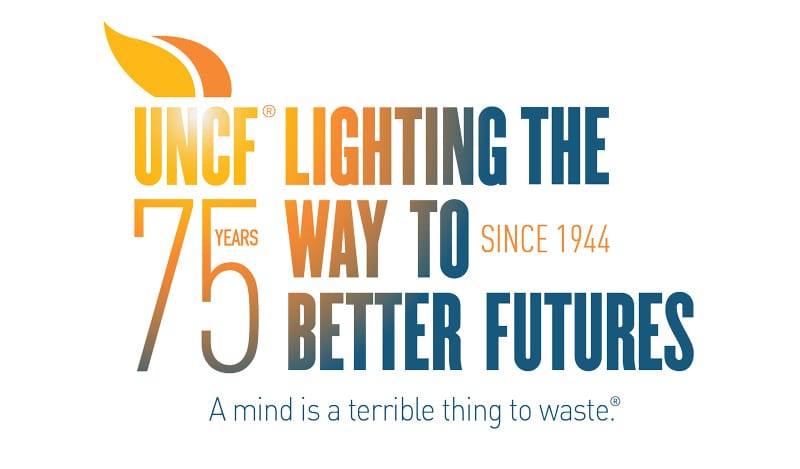 UNCF 75th anniversary logo