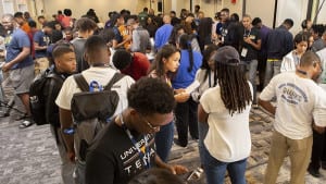 STEM Scholars students working during conference activity