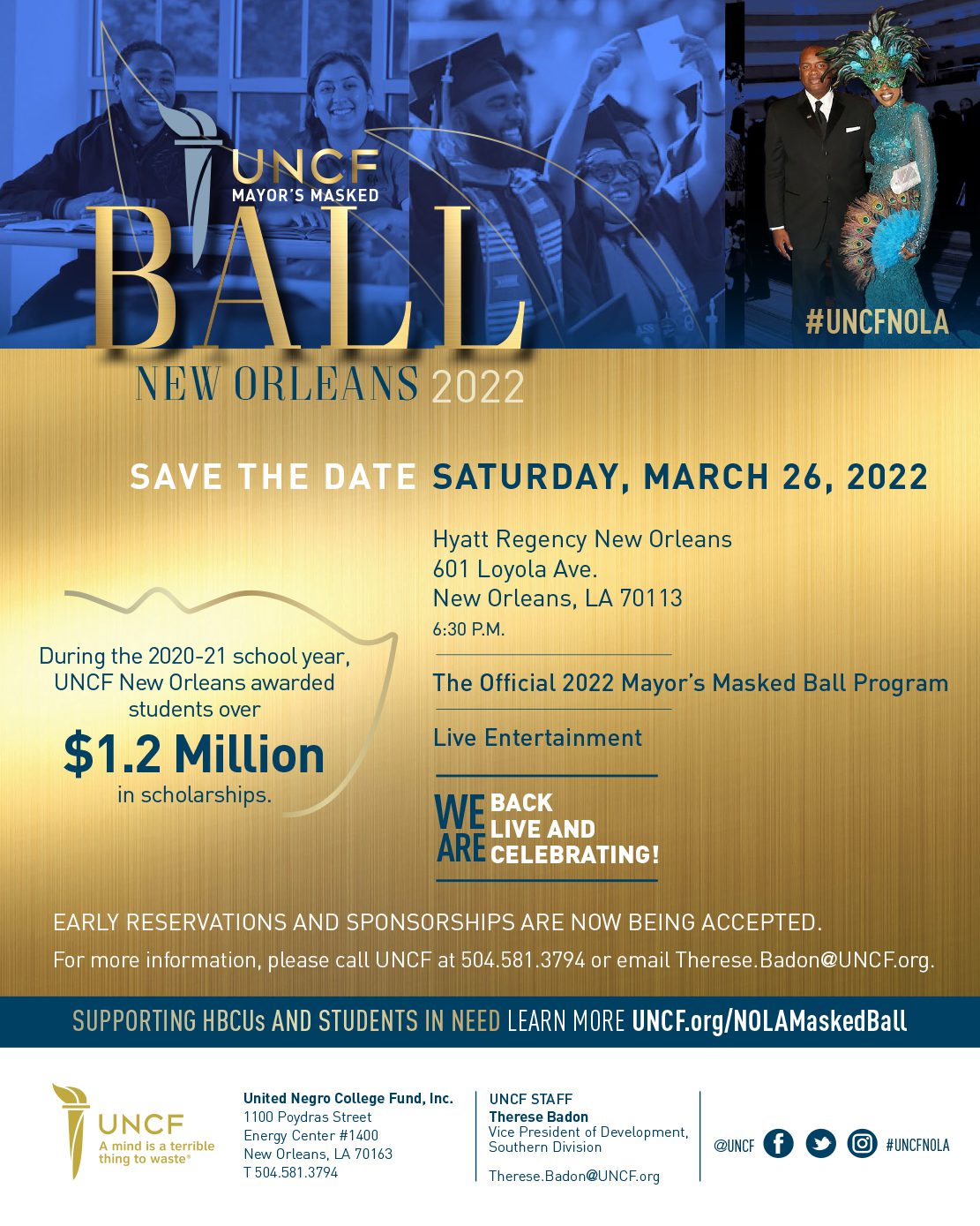 2022 UNCF Mayor&#8217;s Masked Ball &#8211; New Orleans