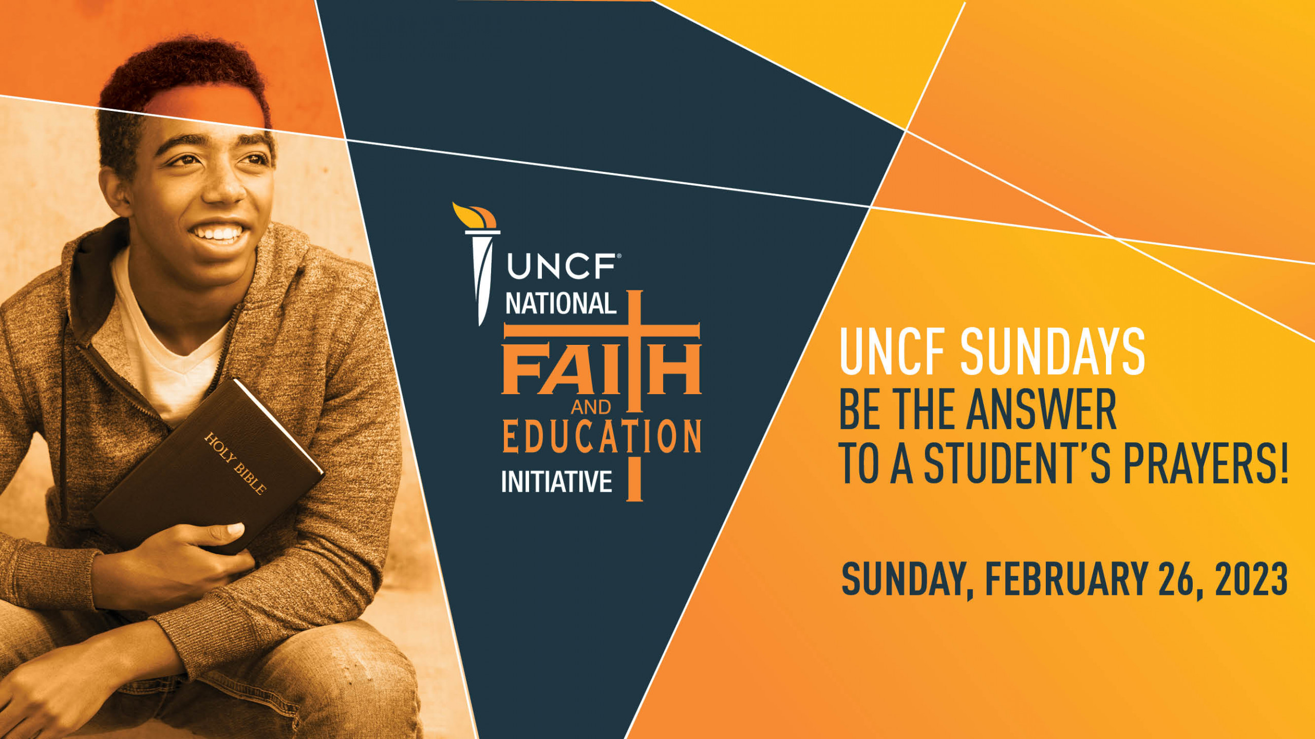 NFEI UNCF Sunday 2023 promotional graphic
