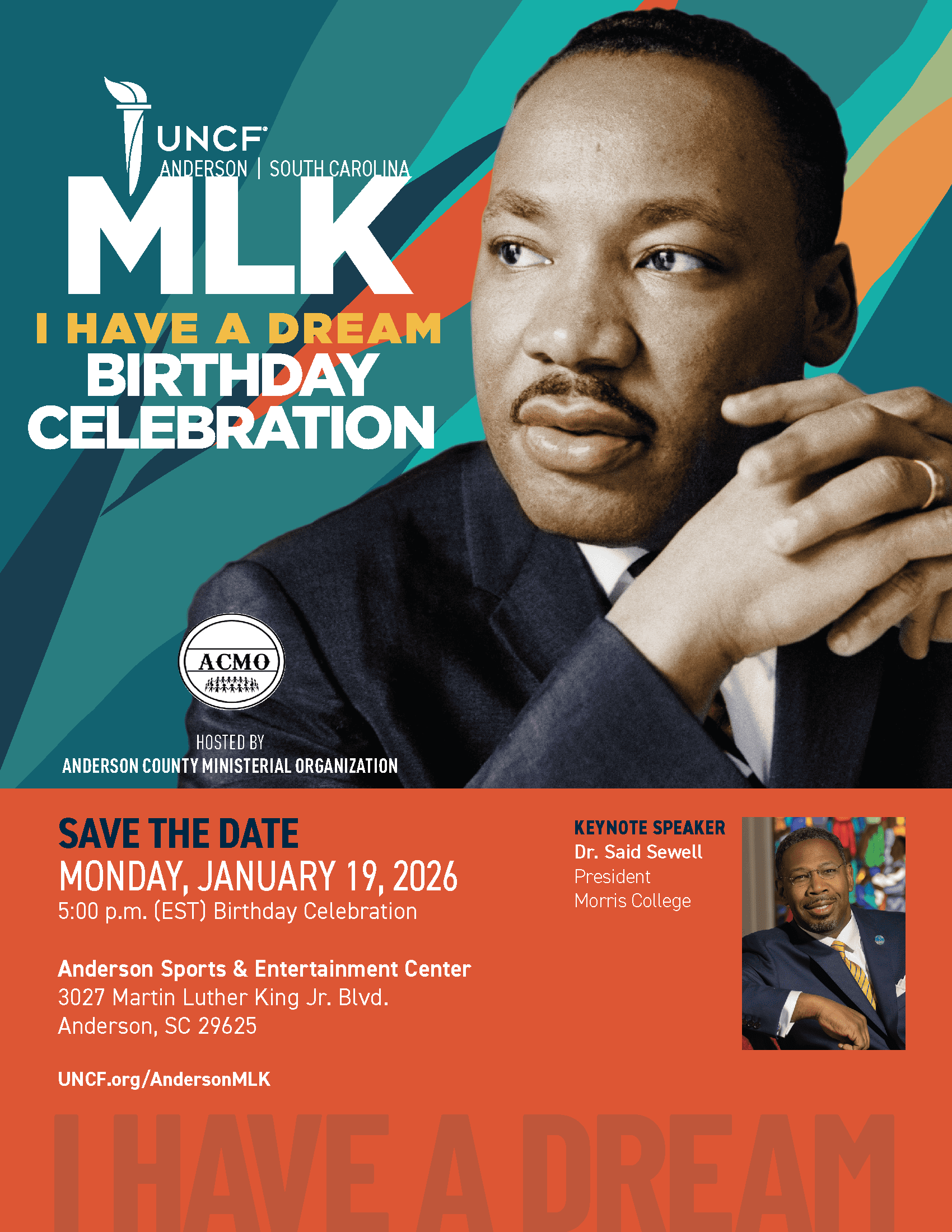 2026 UNCF MLK Birthday Celebration – Anderson, SC