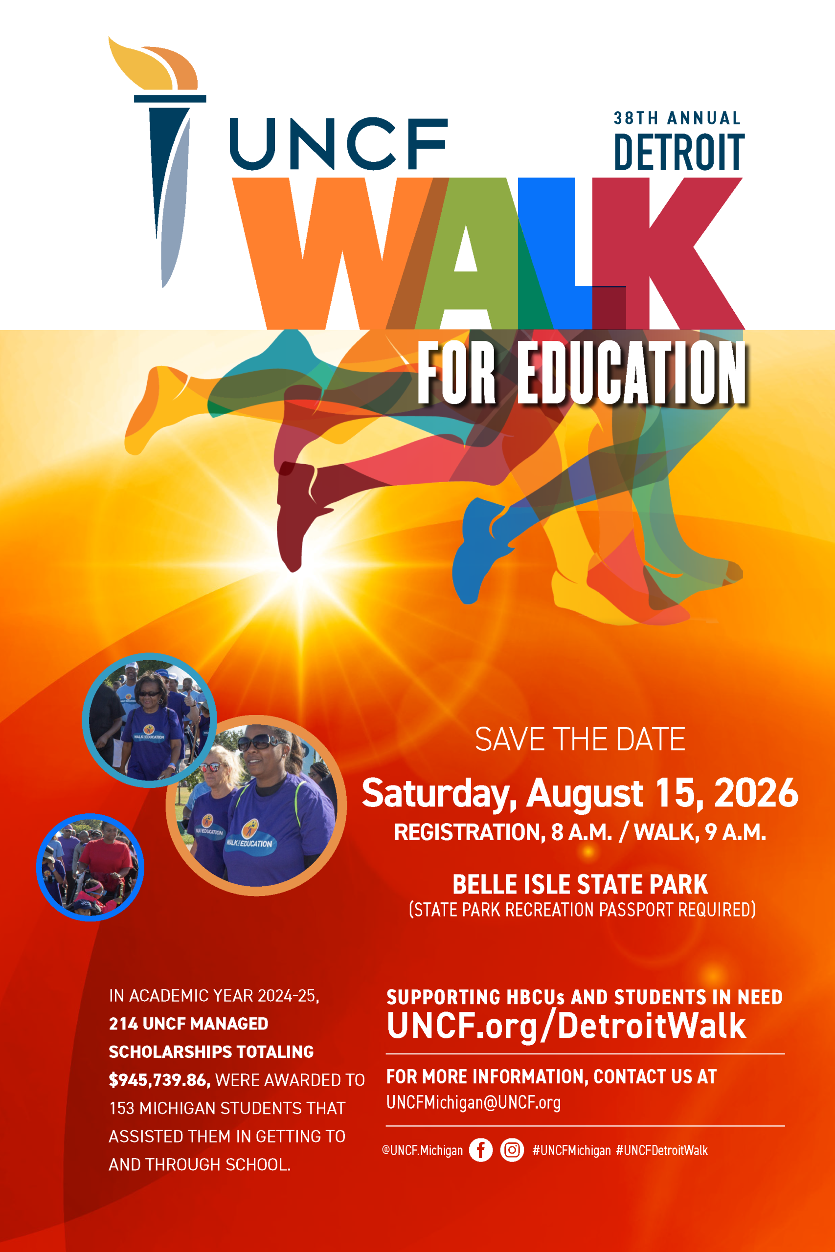 2026 Detroit Walk for Education Save the Date