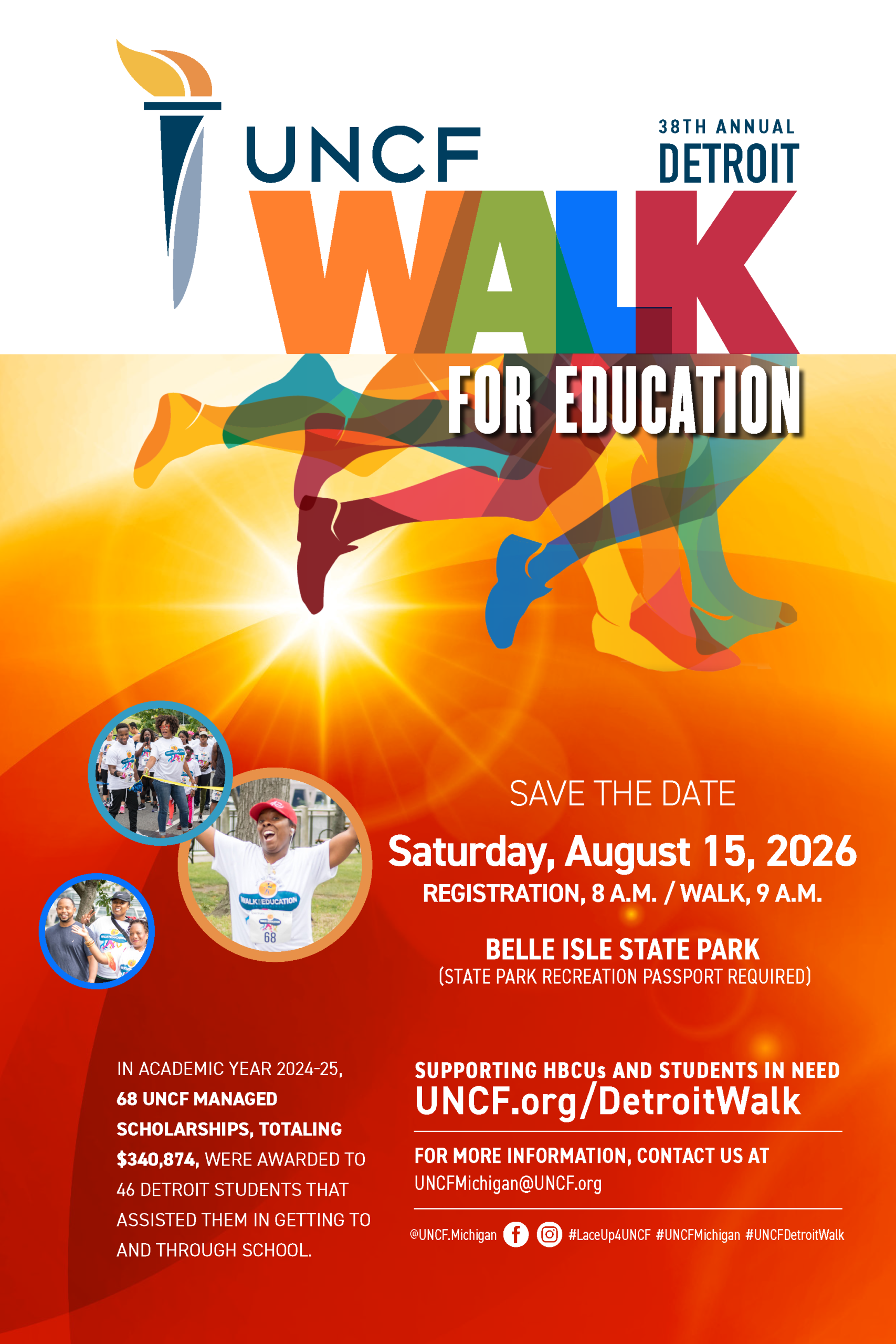 2026 Detroit Walk for Education Save the Date