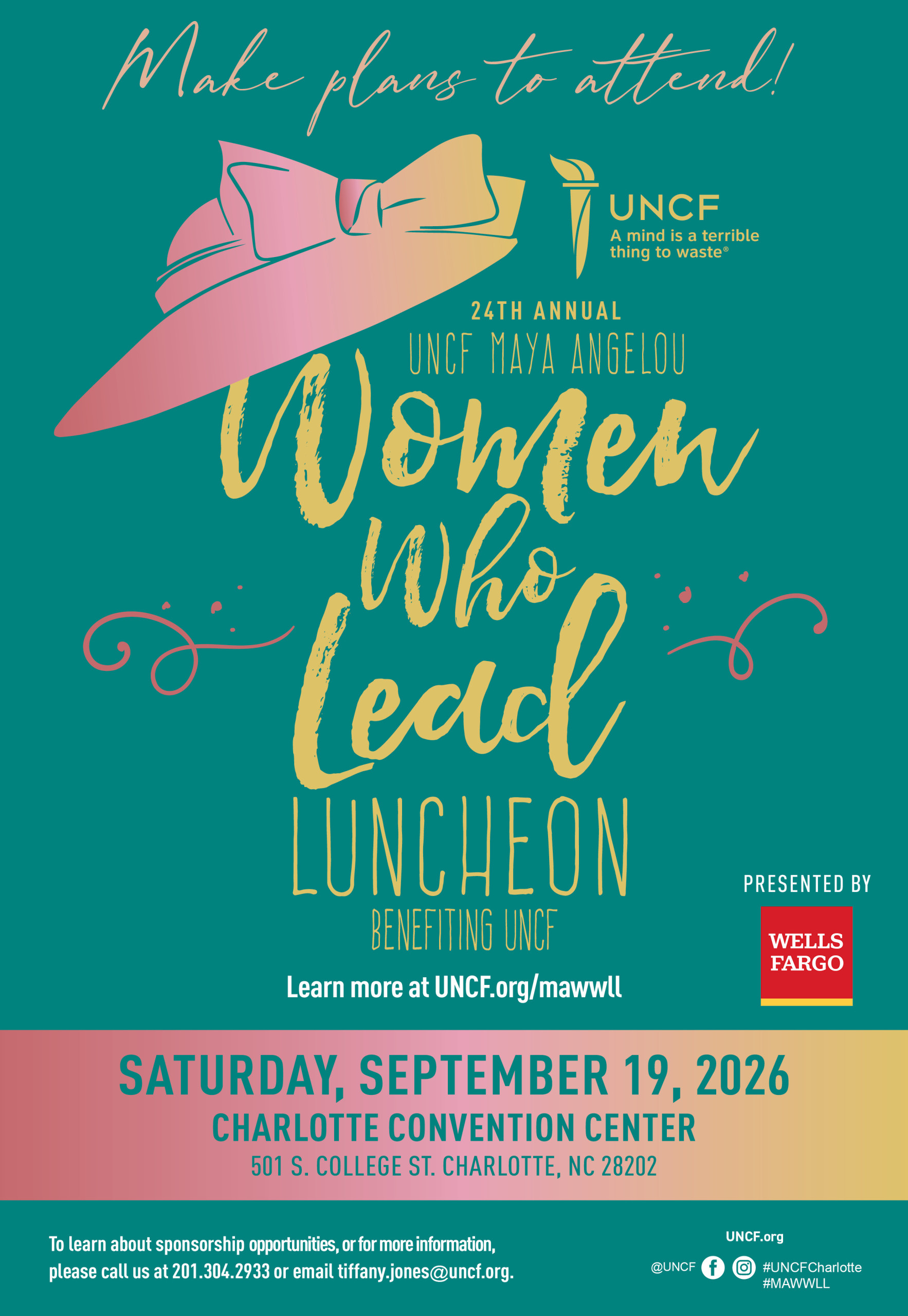 24th Annual UNCF Maya Angelou Women Who Lead Luncheon – Charlotte