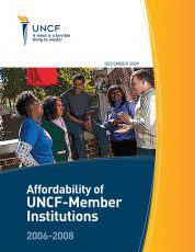 Affordability of UNCF Member Institutions report cover
