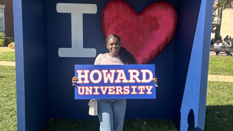 Azalia Crumb, a sophomore at Howard University, has been able to continue majoring in chemical engineering thanks to the Nissan Scholars Program and Walter B. Jones, Jr. Scholars Program, both administered by UNCF.