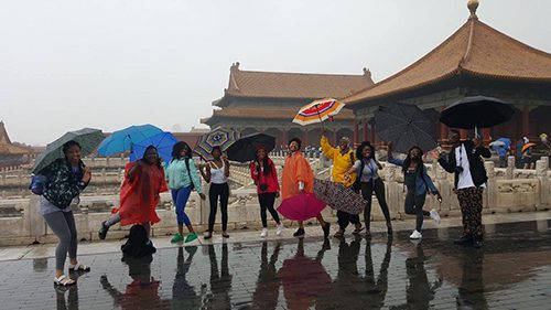 bowie state u students in china