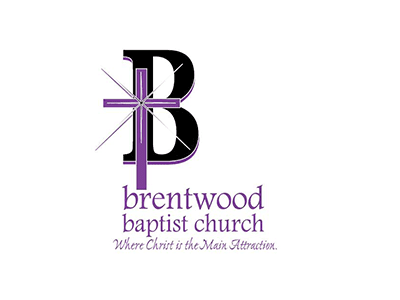 Brentwood baptist church logo on white background