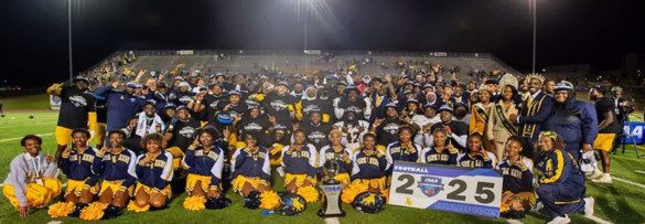 Johnson C. Smith University defeated two-time defending champion Virginia Union University 45-21 at the 2025 Central Intercollegiate Athletic Association (CIAA) Football Championship on Nov. 15, 2025—the Golden Bulls’ first CIAA football title since 1969.