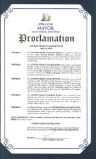 Newark City Mayor proclamation of anniversary celebration