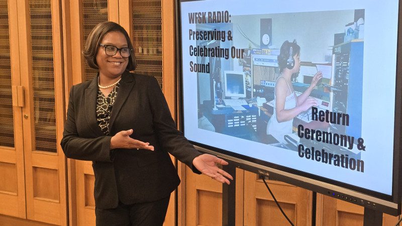 WFSK 88.1 FM at Fisk University. Photo from the HBCU Radio Preservation Project.