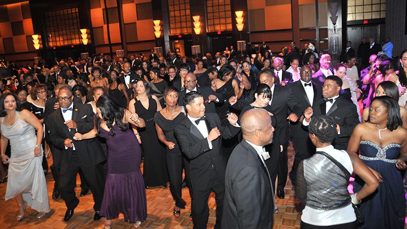 crowd dancing at gala