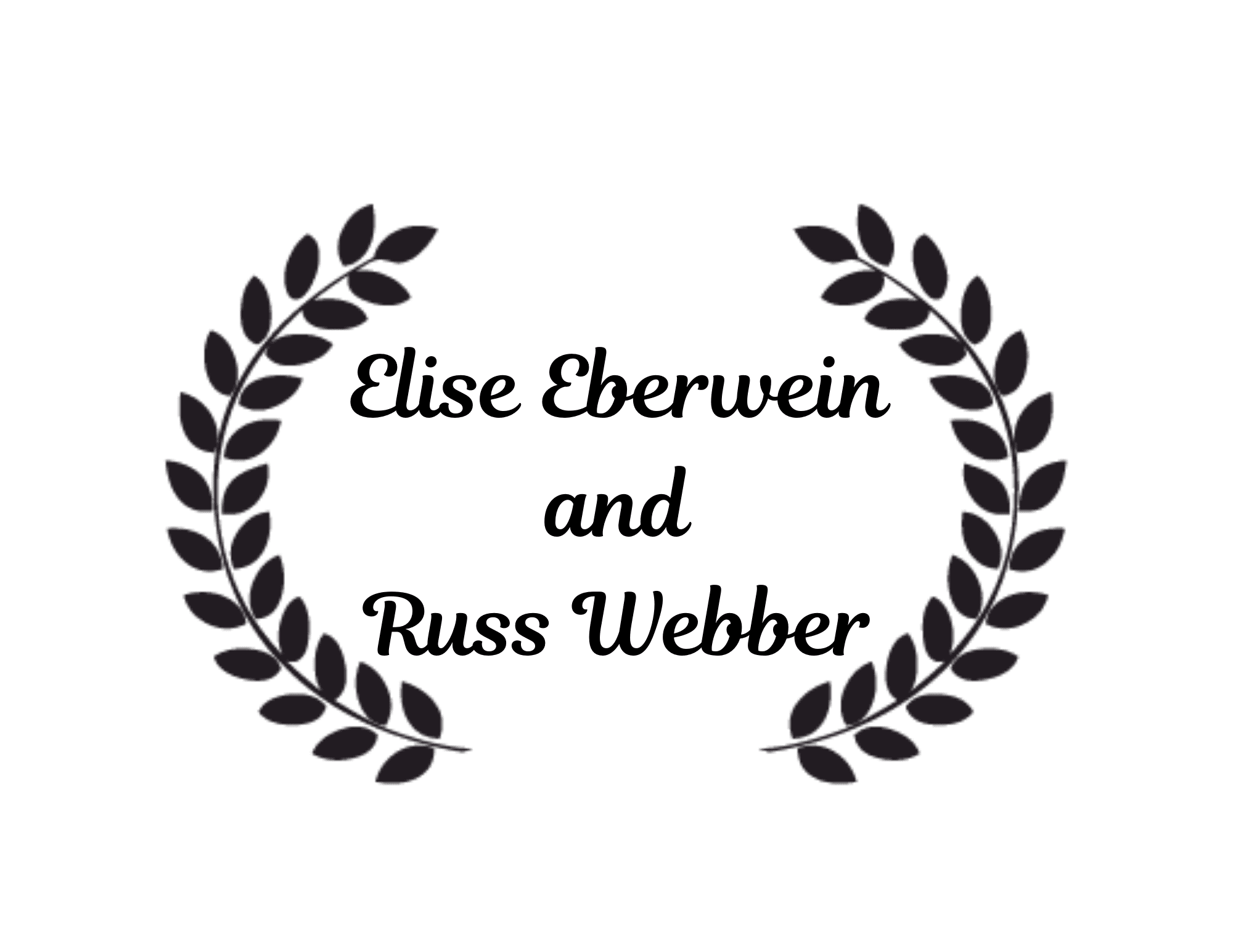Elise Eberwein and Russ Webber