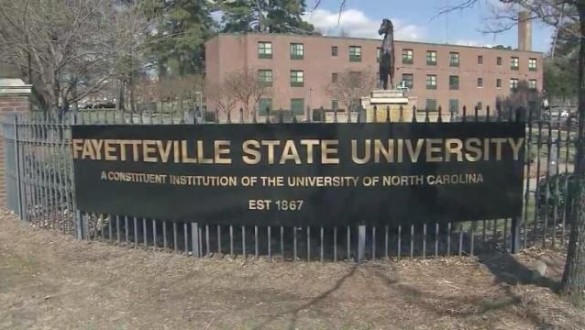 Fayetteville State University sign