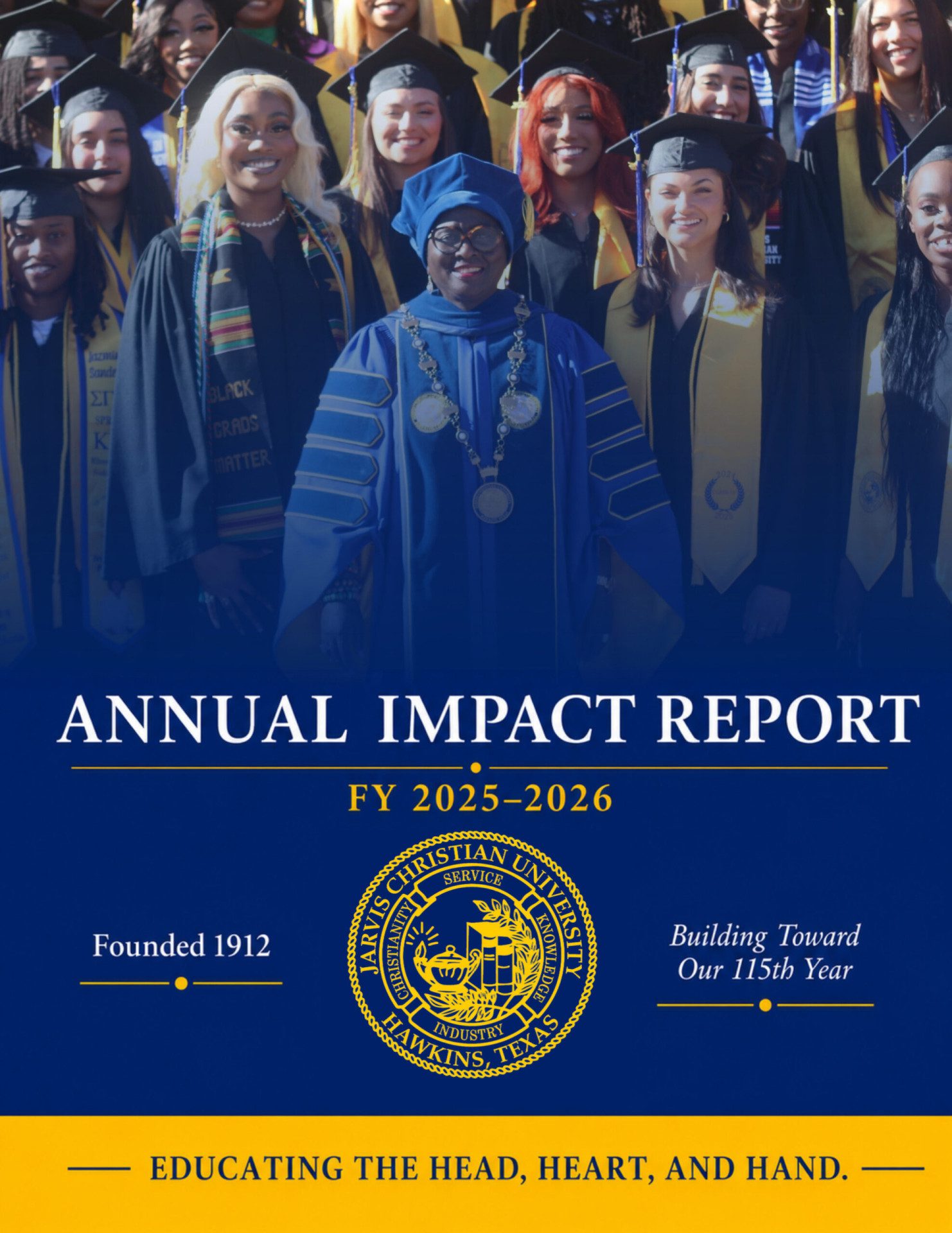 Jarvis Christian University Annual Report graphic