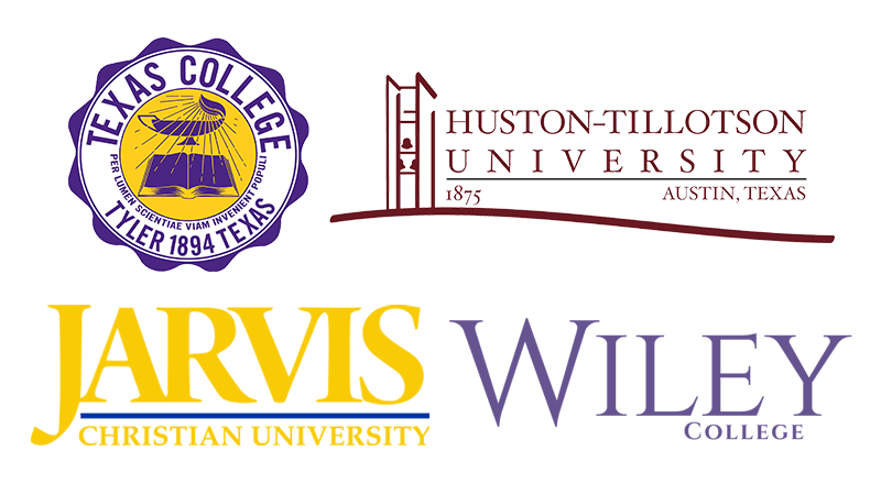 Houston office's supported schools: Texas College, Jarvis Christian University, Wiley College, Huston-Tillotson University