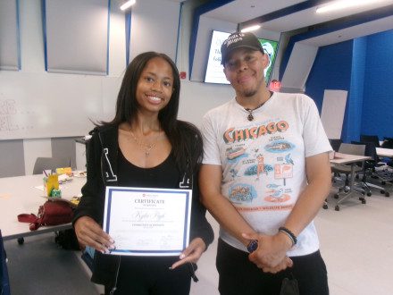 This summer, Pugh received a certificate of training for serving as a community scientist.
