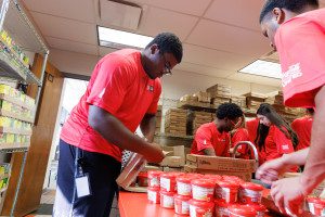 In addition to a busy academic course load and athletic commitments, Lawrence Nalls, III makes time to give back to his community. Photo from Lawrence Nalls, III.