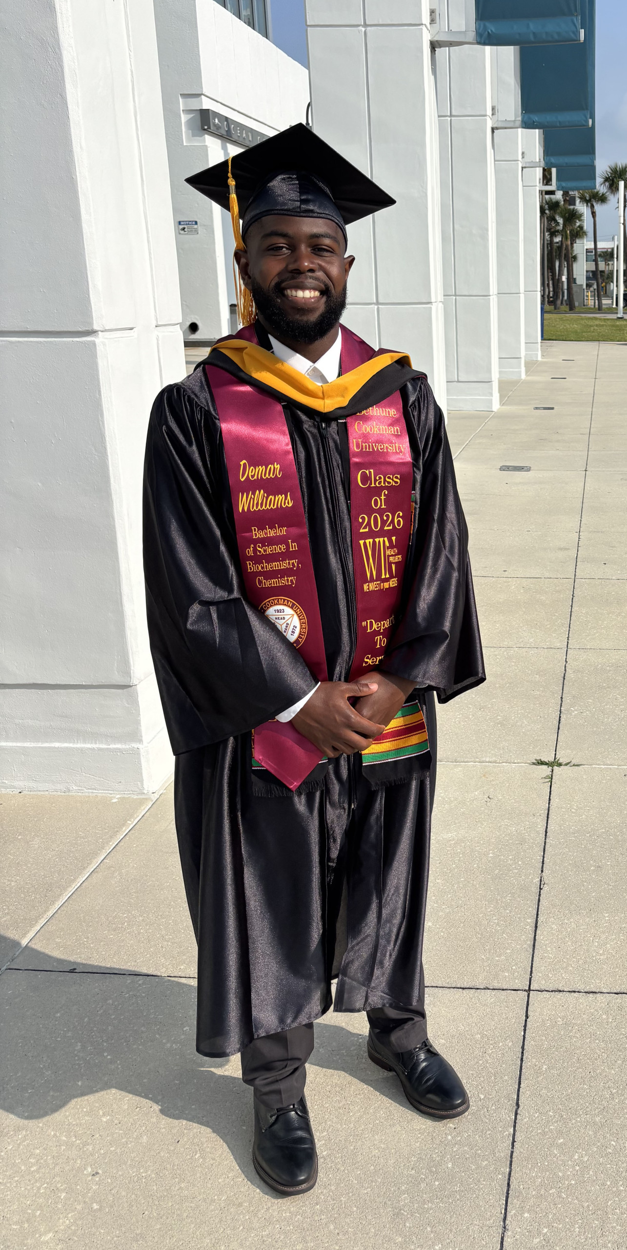 Demar Williams graduated from UNCF-member institution Bethune-Cookman University earlier this month. The biochemistry major will be attending the University of Florida in the fall to pursue a Doctor of Pharmacy (PharmD).