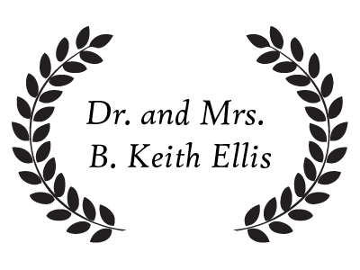 Listed sponsors: Dr. and Mrs. B. Keith Ellis