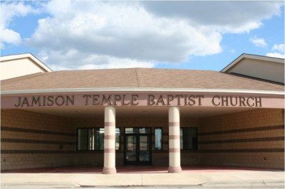 Exterior shot of Jamison Temple Baptist Church