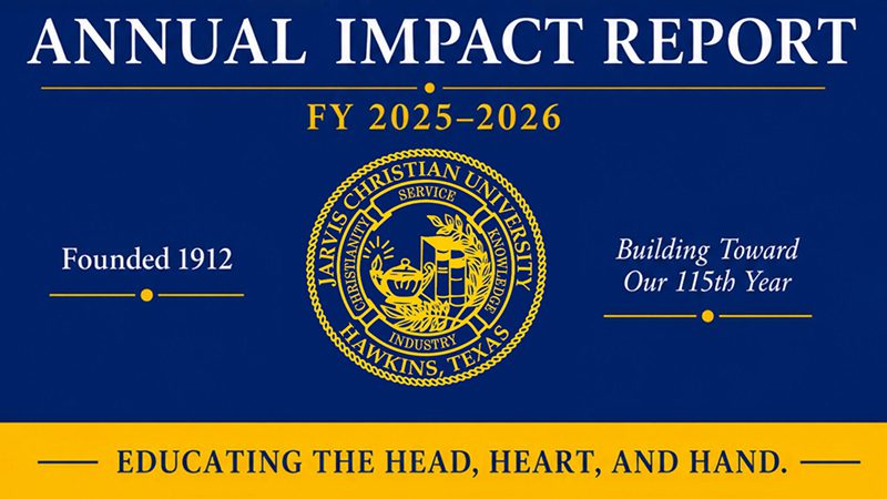 Jarvis Christian University Annual Report graphic