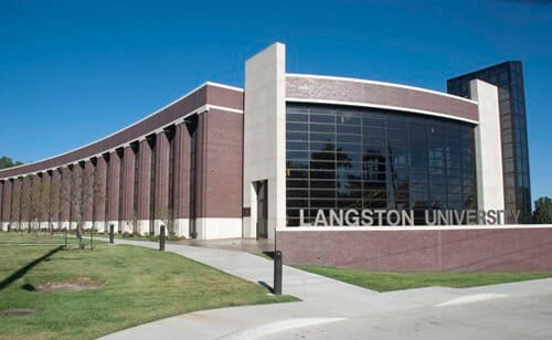 Langston University sign