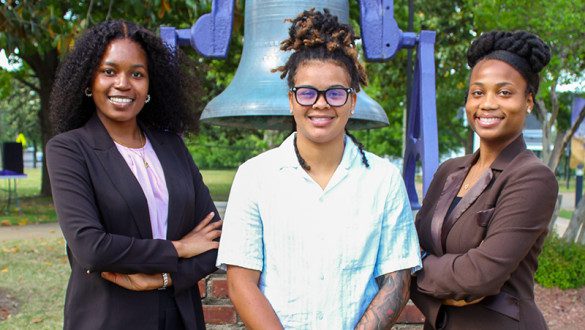Valedictorians pictured from left: Tadiwanashe Rukasha, Marley Freeman, and Ashanti Stewart