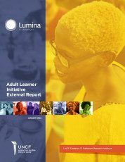 Cover image thumbnail: Adult Learner Initiative External Report