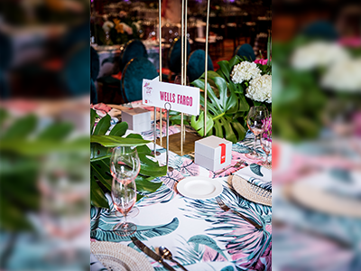 Wells Fargo table setting