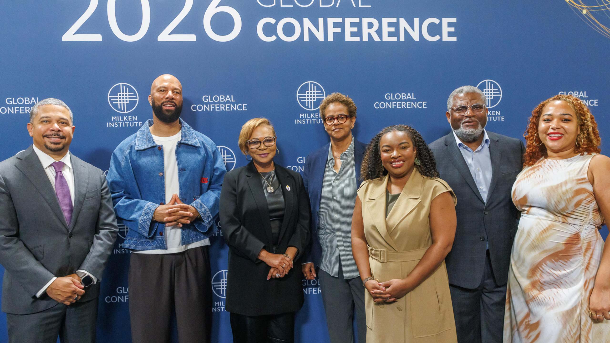 Speakers on the "Investing in the Resiliency of HBCUs" panel discussion at the Milken Institute Global Conference. Miles College President Bobbie Knight was invited to speak on the panel.