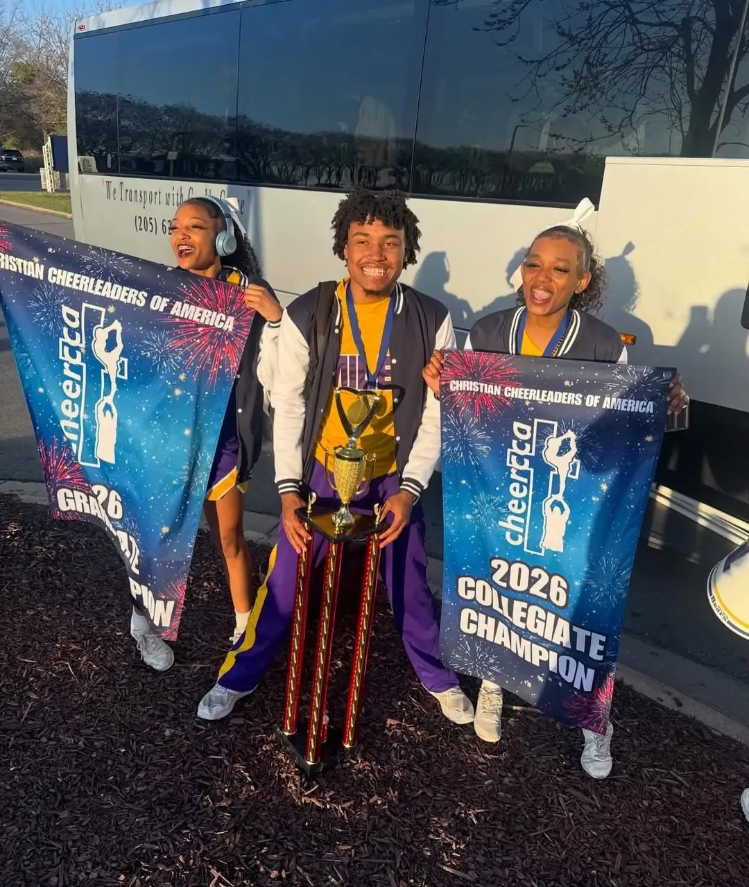 Photos from Miles College Cheerleaders Instagram.