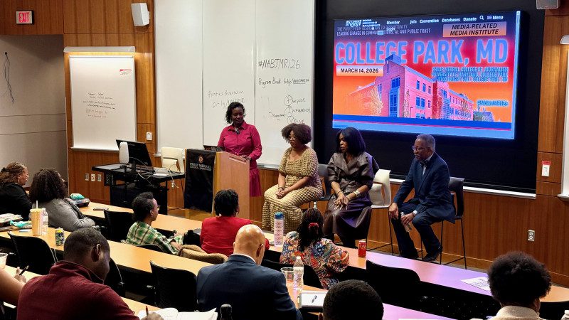Roy Betts, communications manager, media relations, UNCF, spoke on a panel at the National Association of Black Journalists’ Media-Related Media Institute on March 14, 2026.