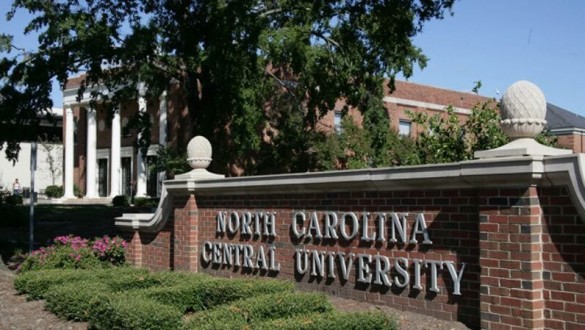 North Carolina Central University sign