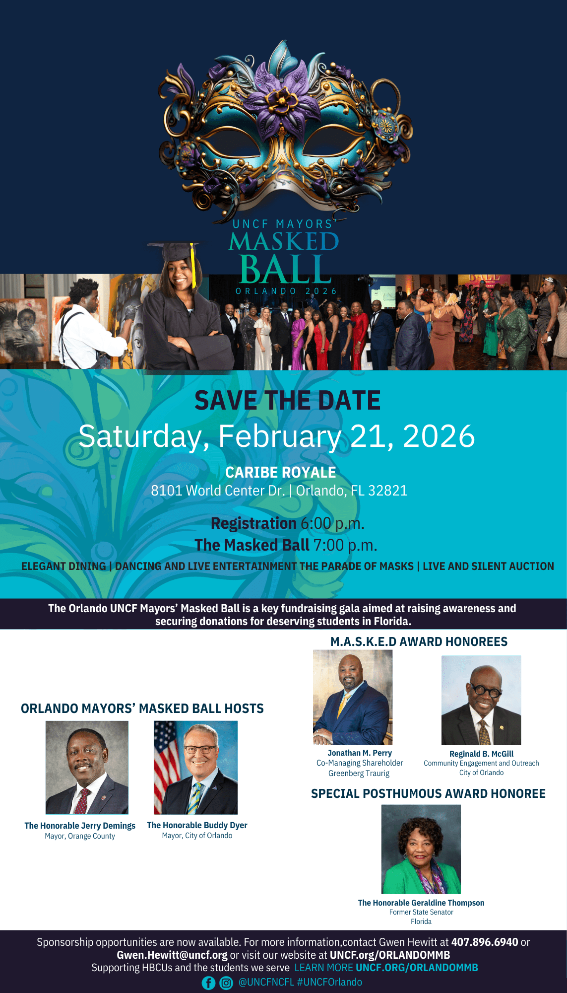 UNCF 2nd Annual Mayors’ Masked Ball – Orlando