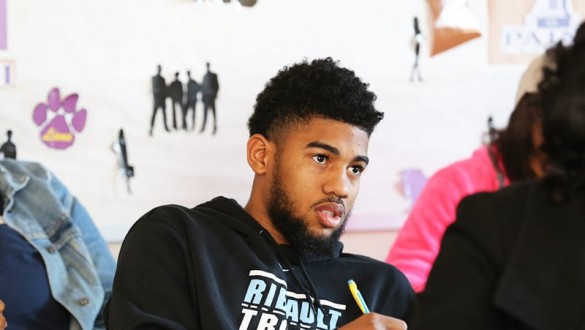 Paine College male student in classroom