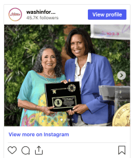 Media pioneer Cathy Hughes was presented the Key to the District of Columbia by Mayor Muriel Bowser, recognizing her decades of leadership, entrepreneurship and commitment to amplifying Black voices.