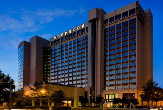 exterior photo of the Sheraton Birmingham Marriott
