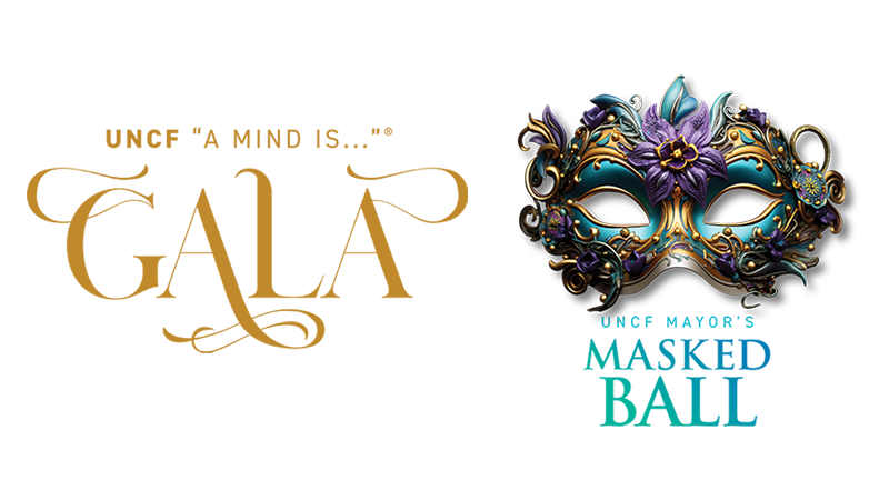 "A Mind Is..." Gala and Mayor's Masked Ball logos