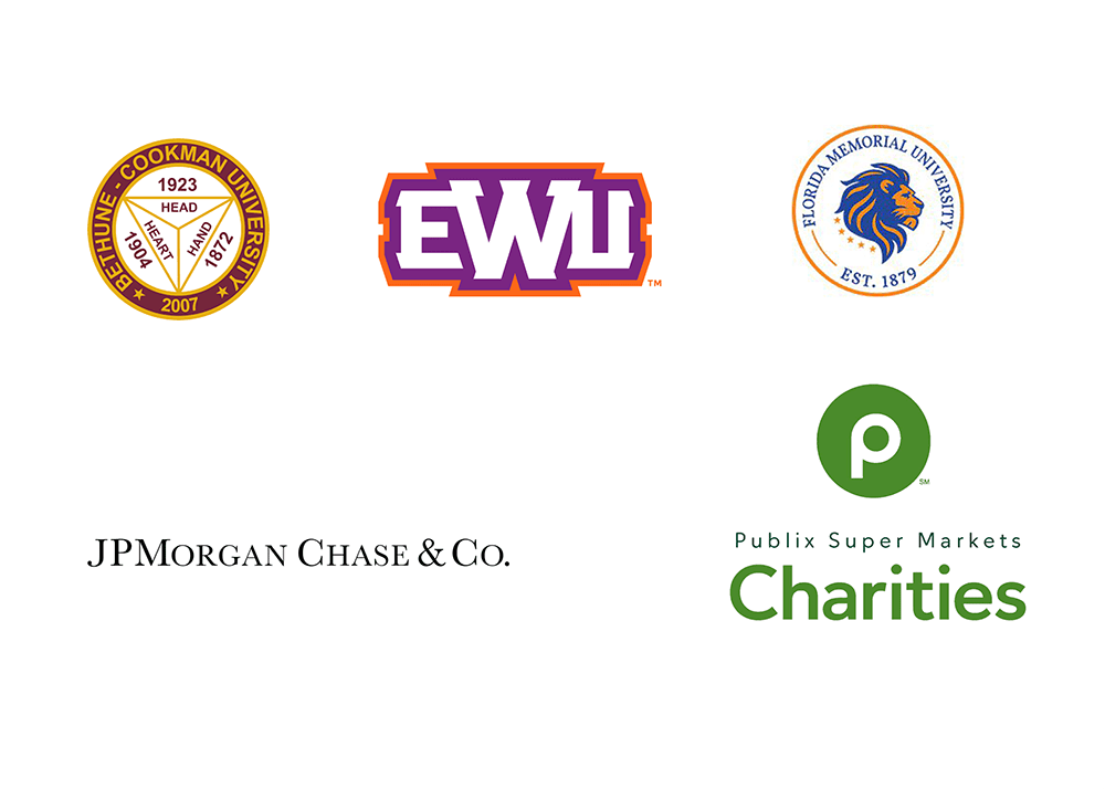 Bethune Cookman, EWU, Florida Memorial University, JP Morgan Chase, Publix,