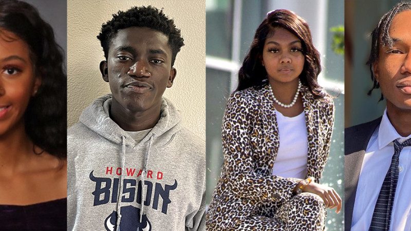 Target Scholars To’nyia Richardson, Gideon Boadu, Princess Dandoo and Darrian Belcher.