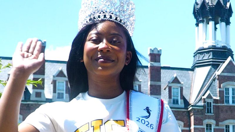 Toniah Anderson waving