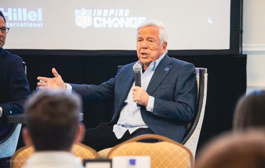 Robert Kraft, founder and CEO of the Kraft Group, founder of the Blue Square Alliance Against Hate and majority owner of the New England Patriots, spoke at the Unity Dinner in Pittsburgh.