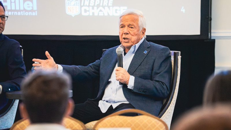 Robert Kraft, founder and CEO of the Kraft Group, founder of the Blue Square Alliance Against Hate and majority owner of the New England Patriots, spoke at the Unity Dinner in Pittsburgh.