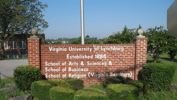 Virginia University of Lynchburg sign