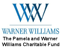 Warner Williams logo with byline: The Pamela and Warner Williams Charitable Fund