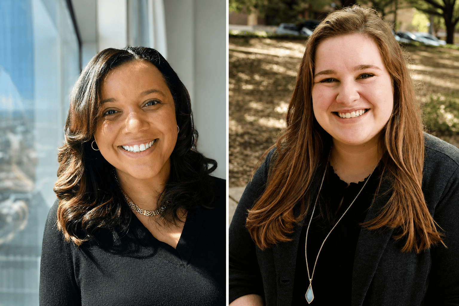 Xavier University of Louisiana faculty members Melissa R. Turner (left) and Taylor Magaw (right) are recipients of prestigious honors from the Louisiana Speech-Language-Hearing Association