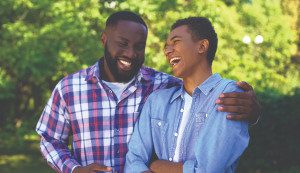 Two Man smiling