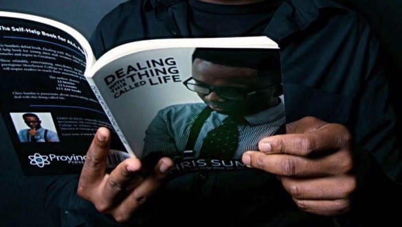 Chris Sumlin's book in someone's hands
